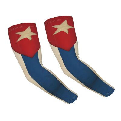 YSBYEIU Cute Cuba Flag Sun Protection Cooling Arm Sleeves for Men Women Sleeves for Golf,Fishing, Cycling, Hiking