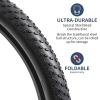 YUNSCM 2-PCS 26" Mountain Bike Tires 26 x 2.40 60-559 Tires and 26" Heavy Duty Bike Tubes Schrader Valve, Compatible with Off Road Bike 26x2.35 26x2.40 Bike Bicycle Tires and Tubes (Y-782) view 2