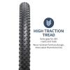 YUNSCM 2-PCS 26" Mountain Bike Tires 26 x 2.40 60-559 Tires and 26" Heavy Duty Bike Tubes Schrader Valve, Compatible with Off Road Bike 26x2.35 26x2.40 Bike Bicycle Tires and Tubes (Y-782) view 3
