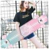 KITCISSL Skateboard for Girls Boys, 42 Inches Longboard Skateboards for Cruising Freestyle Downhill Dancing Long Boards Skateboard Premium Skate Board Cruiser for Teens Adults Beginners(Color:Pink) view 1