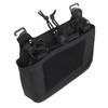 Zamudam Tactical DOPE Front Flap Pouch G-Hook FCPC V5 Double Stack Abdominal Pack with Triple 5.56mm Mag Pouch Magazine Insert Utility Pouch Black, Standard view 2