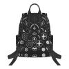 MDATT Supernatural Symbols Black Backpacks Lightweight With 1 Main Compartment, Tote Shoulder Hiking Bag view 3