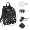 MDATT Supernatural Symbols Black Backpacks Lightweight With 1 Main Compartment, Tote Shoulder Hiking Bag view 4