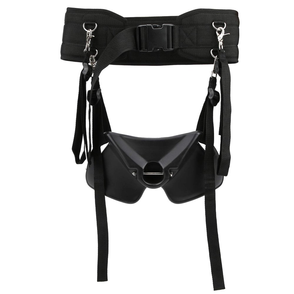 Adjustable Fishing Rod Fighting Belt with Stainless Steel Buckle, Lightweight and, Suitable for Waist Circumference 90 to 130cm