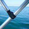 Oceansouth 3 Bow Bimini Top 6ft Deluxe (White, Mounting Width 67" - 72") Bows Frame Sun Shade Boat Waterproof Cover Boot Storage Strap Giant Bow Large Big Fishing view 4