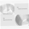 CAKEEYUM Travel Sierra Cup Camping Tableware Equipment Bowl Set Backpacking 304 Stainless Steel Carry Fold Sturdy Measuring 500ml 2PCS Camping Tableware Equipment BowlTravel Sierra CupFolding Bowl C view 4