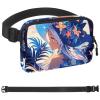 NineFit Basics Starry Sky Art Girl Pattern Crossbody Fanny Pack for Men&Women,Belt Bag for Travel Casual Walking Running Hiking Cycling, 1.5x9.0x5.9in/4x23x15cm view 1