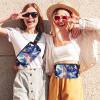 NineFit Basics Starry Sky Art Girl Pattern Crossbody Fanny Pack for Men&Women,Belt Bag for Travel Casual Walking Running Hiking Cycling, 1.5x9.0x5.9in/4x23x15cm view 2