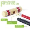 Pointyard 28" Croquet Set for 6 Players - Premium Wooden Mallets, Colored Balls & Carry Bag - Outdoor Games for Adults/Families at Lawn, Beach, Yard Game,Anti-Slip Handle view 2