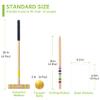 Pointyard 28" Croquet Set for 6 Players - Premium Wooden Mallets, Colored Balls & Carry Bag - Outdoor Games for Adults/Families at Lawn, Beach, Yard Game,Anti-Slip Handle view 3