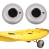 MARTEXBUY 2 Packs Beach Replacement Balloon Wheels, 10 Inch Beach Tires Inflatable Sand Tires for Kayak Canoe Jon Boat Dolly Trolley Beach Cart Rolling Walker Fishing Cart view 2