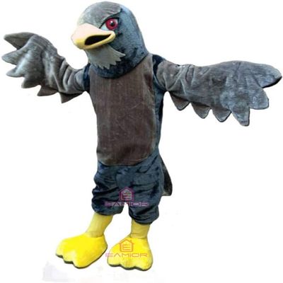 Deluxe Hawk Falcon Mascot Costume with Brown Belly Adult Size for Men & Women with Built-in Fan Inside the Head