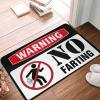 PLOWS Cool Room Accessories for Teens Boys No Farting Warning Rug Desk Accessories for Men Doormat Rug(Size:65X90CM) view 1