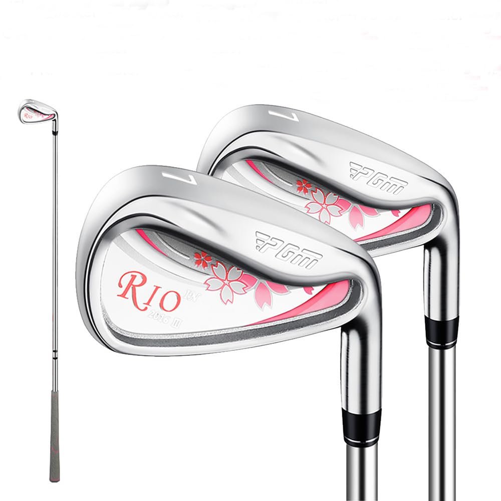 YWZQWJBC Lady Golf Iron - #7 CNC Face with Carbon Shaft/Steel Shaft Golf Club Iron for Right Handed Female Golf Club (with Carbon Shaft,#7)
