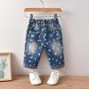 Toddler Girls Shorts Butterfly Prints Shorts Denim Shorts Kids Girls Casual Shorts Teen Girls (Blue, 18-24 Months) view 3