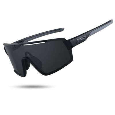 EKOZACK Cycling Sunglasses for Men Women Big Large Driving Fishing Mountain Bike Baseball Sun Glasses UV Protection Black Shades