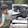 EKOZACK Cycling Sunglasses for Men Women Big Large Driving Fishing Mountain Bike Baseball Sun Glasses UV Protection Black Shades view 3