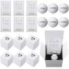 WinnerWhy 6 Sets Groomsman Proposal Gift Box With Golf Ball, Bamboo Tees, Invitation Cards - Accessories for Wedding, Best Men, DIY - Black, White view 1