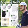 WinnerWhy 6 Sets Groomsman Proposal Gift Box With Golf Ball, Bamboo Tees, Invitation Cards - Accessories for Wedding, Best Men, DIY - Black, White view 2