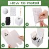 WinnerWhy 6 Sets Groomsman Proposal Gift Box With Golf Ball, Bamboo Tees, Invitation Cards - Accessories for Wedding, Best Men, DIY - Black, White view 4