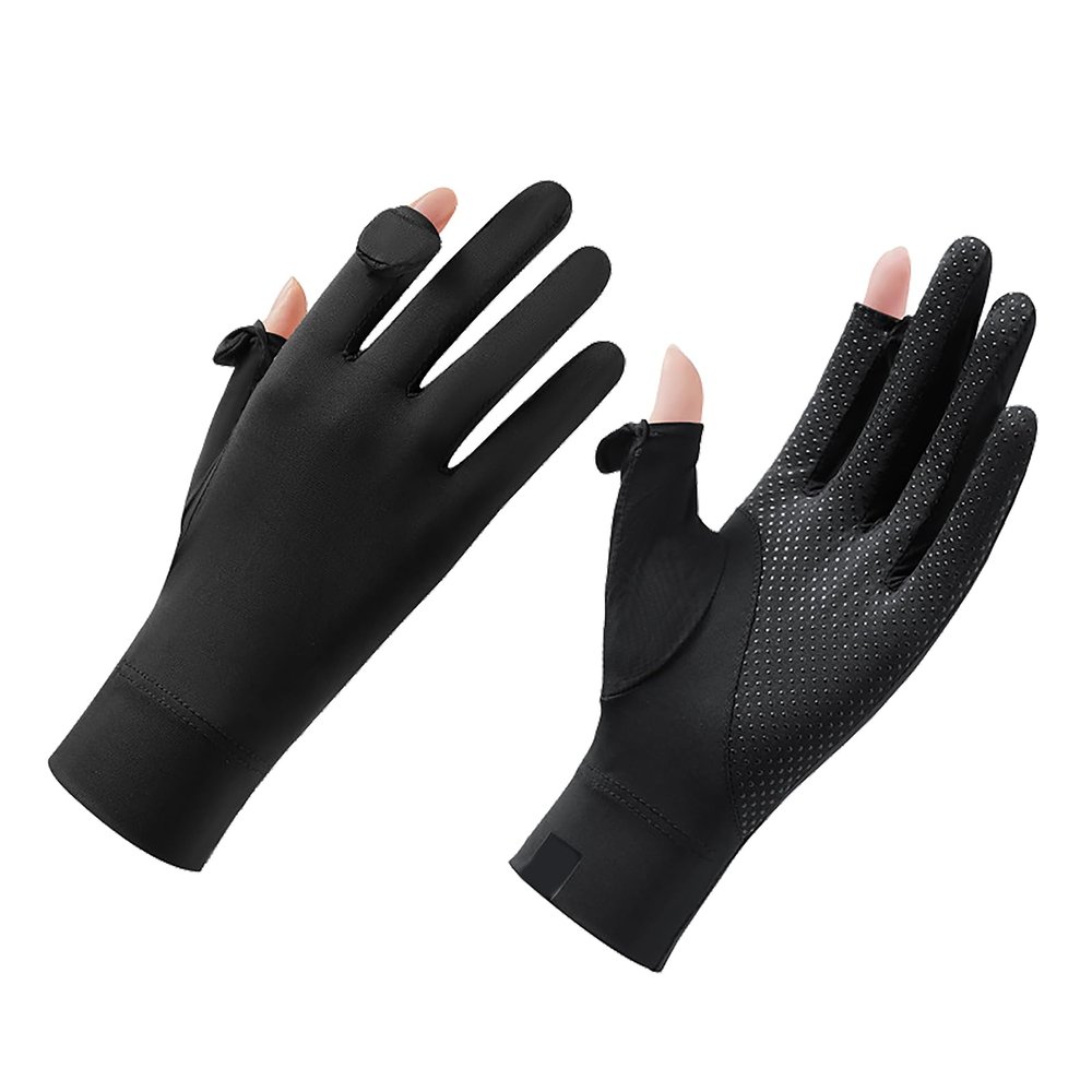 IPENNY Women UV Sun Protection Gloves Full Finger Touchscreen Non Slip Breathable Summer Outdoor Gloves for Women Girls