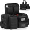 OUUTMEE Tactical Pistol Range Bag, Gun Range Bag for 4 Handguns, Shooting Duffle Range Pistol Bag with 6X Magazine Slots, Extra Pockets for Ammo and Essentials