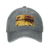 Baseball Cap Golf Dad Hat for Men Women Adjustable Baseball Hat African Grassland Animals Trucker Hat Cowboy Cap Gray view 3