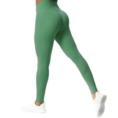 Aoxjox Women's Trinity Yoga Pants (Bottle Green, XX-Large)