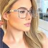 JRSMLF Women Glasses Frames For Female Male Retro Clear Lens Men Eyewe,1,One size view 4