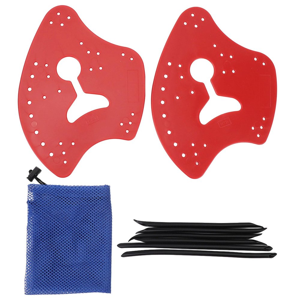 Adjustable Hand Paddles,Swim Training Hand Paddles for Swimming Training (red)