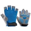 Kids Half Finger Cycling Gloves Non-Slip Breathable Fingerless Bike Riding Gloves Shockproof Sports Training Gloves UV Protection Outdoor Bike Riding Skateboard Gloves for Boys Girls 5-12Y view 1