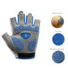 Kids Half Finger Cycling Gloves Non-Slip Breathable Fingerless Bike Riding Gloves Shockproof Sports Training Gloves UV Protection Outdoor Bike Riding Skateboard Gloves for Boys Girls 5-12Y view 2