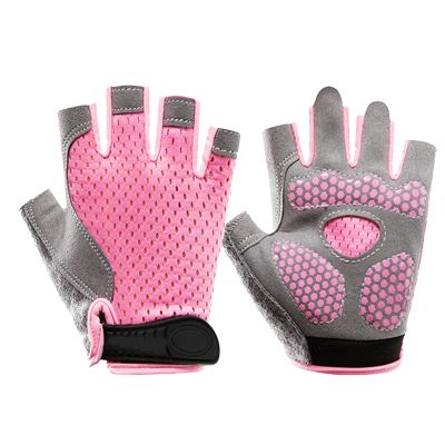 Kids Half Finger Cycling Gloves Non-Slip Breathable Fingerless Bike Riding Gloves Shockproof Sports Training Gloves UV Protection Outdoor Bike Riding Skateboard Gloves for Boys Girls 5-12Y