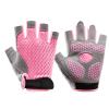 Kids Half Finger Cycling Gloves Non-Slip Breathable Fingerless Bike Riding Gloves Shockproof Sports Training Gloves UV Protection Outdoor Bike Riding Skateboard Gloves for Boys Girls 5-12Y view 1