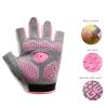 Kids Half Finger Cycling Gloves Non-Slip Breathable Fingerless Bike Riding Gloves Shockproof Sports Training Gloves UV Protection Outdoor Bike Riding Skateboard Gloves for Boys Girls 5-12Y view 2