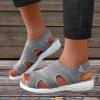 Women's Sport Sandals Women's Comfortable Orthopedic Arch Support Shoes Cute Dress Walking Sandals Soft Cushion Flats Sports Wide Fit Ladies Summer Casual Orthotic Low Platform Wedges Sandals view 2