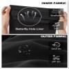 APTRO 2 in 1 Men's Swim Trunks 9" with Zipper Pockets Bathing Suit Built-in Board Shorts Swimwear Long Shorts Black 2X view 4