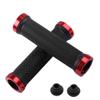 Handlebar Grips Empuaduras De Manillar para Ciclismo, 1 Par, Manillares De Goma Antideslizante para Bicicletas De Montaa Y Bicicletas Cross Con Ruedas Bike Handlebar(Color:A-red) view 2