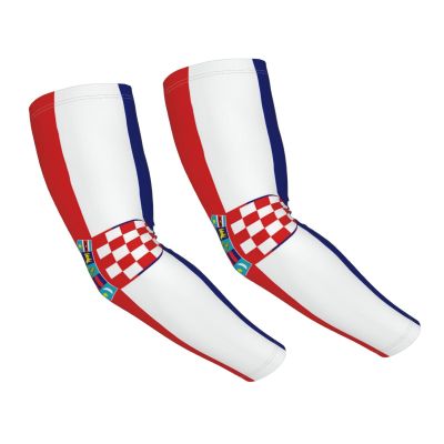 ASYG Cute Croatia Flag Arm Sleeves for Men Women,Croatian Flag Sun Protection Arm Sleeves,Sun Sleeves Protection