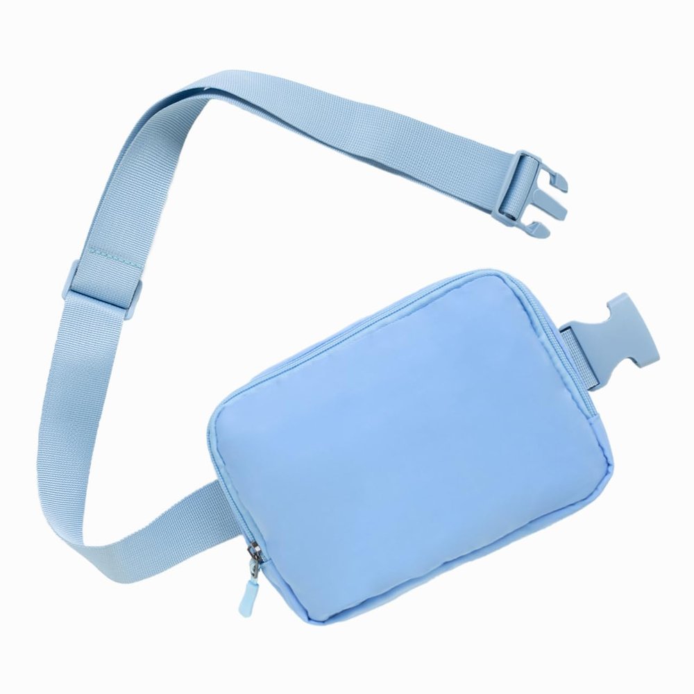 Belt bag Fanny pack crossbody bags for women Everywhere belt bag (Light blue)