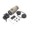 Tactical G45X Magnifier Scope with Switch to Side Quick Detachable QD Mount,5X Holographic Sight Multiplier Mirror, for 551 552 553 558 Holographic Reflex Red Dot Sights, Outdoor Apply, Tan view 2