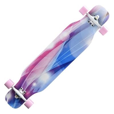 KITCISSL Longboard 42 Inches Long Boards Skateboard for Boys Girls Beginners, Kids and Adult Skateboard Cruiser 7 Layer Maple Deck Skateboards for Extreme Sports and Outdoors(Color:Style B)