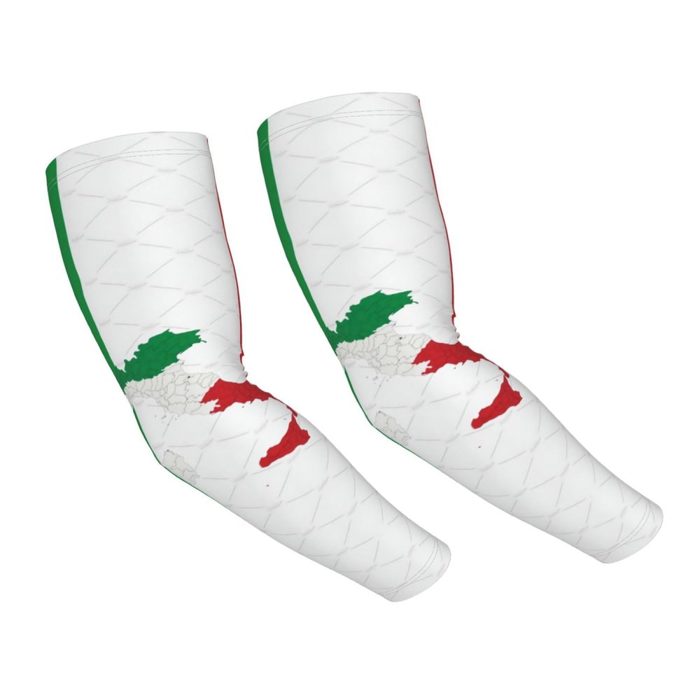 LVGOOKI Cute Italia Flag Italy Italian Flag Arm Sleeves Sports Sun Cooling Arm Sleeve for Women Men Cycling, Hiking