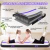 Air Tumble Track Mat, 16ft/20ft/10ft/13ft/6.6ft Inflatable Tumbling Track Mat for Gymnastics, 4/8in Thickness Gym Mats for Home Use/Training/Cheerleading/Yoga/Water with Electric Pump - Black & Violet view 3