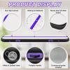 Air Tumble Track Mat, 16ft/20ft/10ft/13ft/6.6ft Inflatable Tumbling Track Mat for Gymnastics, 4/8in Thickness Gym Mats for Home Use/Training/Cheerleading/Yoga/Water with Electric Pump - Black & Violet view 4