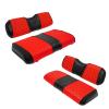 XUANYUDG0769 Golf Cart Front and Rear Seat Covers for EZGO TXT 1994-2013 OEM Ordinary Front Seat and Aftermarket Common Rear Seat Kits, No Stapler Vinyl Leather Diamond EZGO TXT Seat Covers view 1