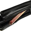 Merichealy Pool Cue Case Billiard Cue Bag 5 Hole Billiard Rod Storage Pack,Portable Storage Bag Billiard Cue Cover,Hold 2 Butts 3 Rods,for Indoor Entertainment Accessories-Brown||90cm view 3