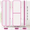Air Tumble Track Mat, 20ft/16ft/13ft/10ft/6.6ft Inflatable Tumbling Track Mat for Gymnastics, 4/8in Thickness Gym Mats for Home Use/Training/Cheerleading/Yoga/Water with Electric Pump - Pink view 2