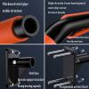 Pull-Up Bars Wall-mounted Horizontal Bar, Pull-up Fitness Bar With Drawstring, Multifunctional Strength Training Equipment, Safe Load 400KG view 3