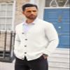 COOFANDY Men's Cardigan Sweater Long Sleeve Casual V Neck Button Down Knitted Sweater with Pockets Ivory view 2
